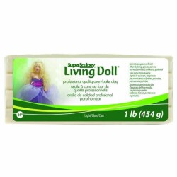 Super Sculpey Living Doll Fırınlanabilir Model Hamuru 454 gr. LIGHT - 1