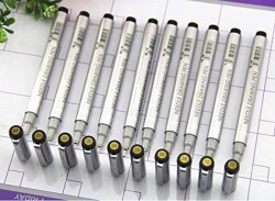 Superior Needle Drawing Pen Teknik Çizim Kalemi 10'lu Set - 1