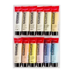 Talens Amsterdam Akrilik Boya 12 Renk x 20 ml Set Pastels - 2