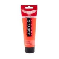 Talens Amsterdam Akrilik Boya 120 ml. 257 Reflex Orange (Fosforlu) - 1