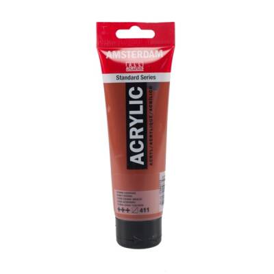 Talens Amsterdam Akrilik Boya 120 ml. 411 Burnt Sienna - 1