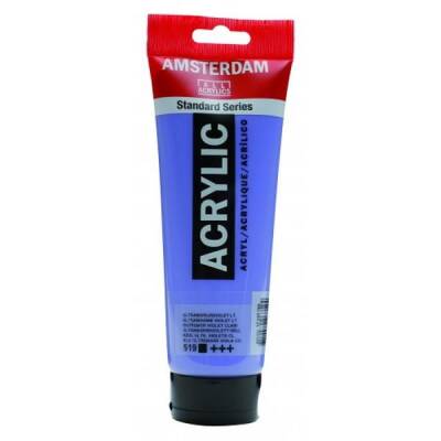 Talens Amsterdam Akrilik Boya 120 ml. 519 Ultramarine Violet Light - 1