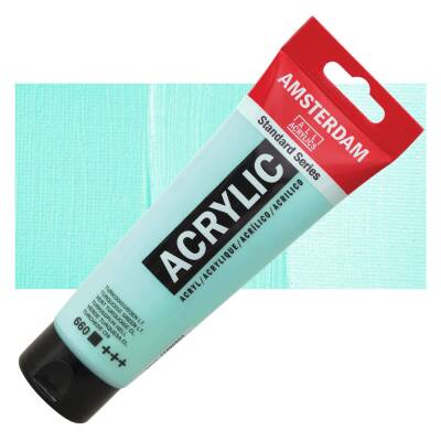 Talens Amsterdam Akrilik Boya 120 ml. 660 Turquoise Green Light Ultramarine Light - 1