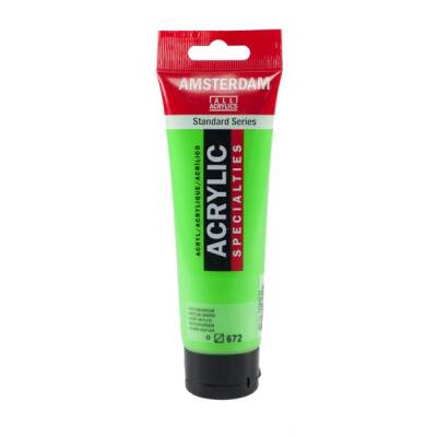 Talens Amsterdam Akrilik Boya 120 ml. 672 Reflex Green (Fosforlu) - 1