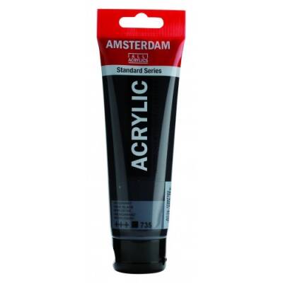 Talens Amsterdam Akrilik Boya 120 ml. 735 Oxide Black - 1