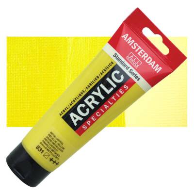 Talens Amsterdam Akrilik Boya 120 ml. 831 Metallic Yellow - 1