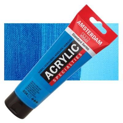 Talens Amsterdam Akrilik Boya 120 ml. 834 Metallic Blue - 1