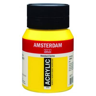 Talens Amsterdam Akrilik Boya 500 ml. 272 Transparent Yellow Medium - 1