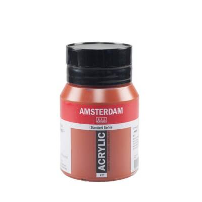 Talens Amsterdam Akrilik Boya 500 ml. 411 Burnt Sienna - 1