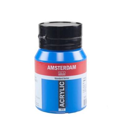 Talens Amsterdam Akrilik Boya 500 ml. 572 Primary Cyan - 1