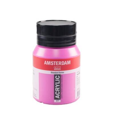 Talens Amsterdam Akrilik Boya 500 ml. 577 Permanent Red Violet Light - 1