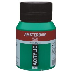 Talens Amsterdam Akrilik Boya 500 ml. 619 Permanent Green Deep - 1