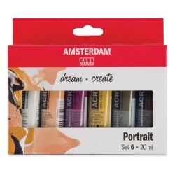 Talens Amsterdam Akrilik Boya 6 Renk x 20 ml Set Portrait - 1