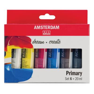 Talens Amsterdam Akrilik Boya 6 Renk x 20 ml Set Primary - 1