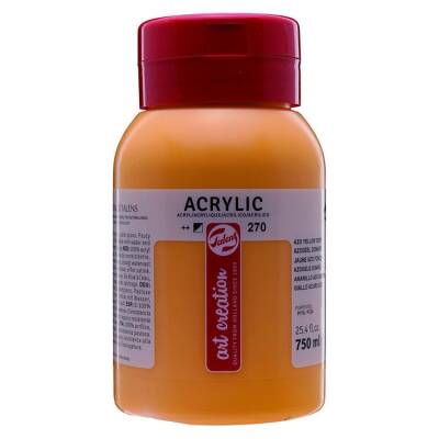 Talens Art Creation Akrilik Boya 750 ml. 270 Azo Yellow Deep - 1