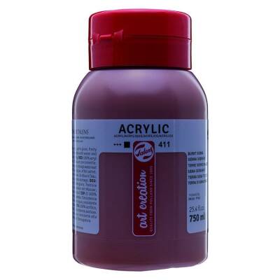 Talens Art Creation Akrilik Boya 750 ml. 411 Burnt Sienna - 1