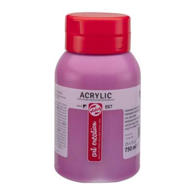 Talens Art Creation Akrilik Boya 750 ml. 567 Permanent Red Violet - 1