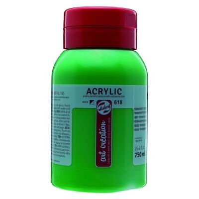 Talens Art Creation Akrilik Boya 750 ml. 618 Permanent Green Light - 1