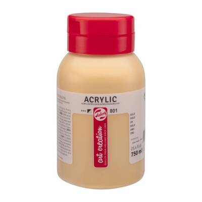 Talens Art Creation Akrilik Boya 750 ml. 801 Metallic Gold - 1