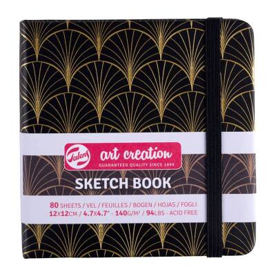 Talens Art Creation Sketchbook Sert Kapak Eskiz Defteri 140 gr 12x12 cm 80 yp Art Deco - 1