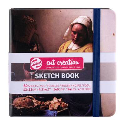 Talens Art Creation Sketchbook Sert Kapak Eskiz Defteri 140 gr 12x12 cm 80 yp Milkmaid - 1