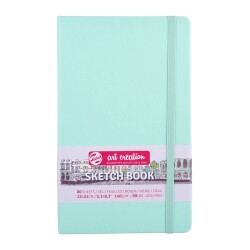 Talens Art Creation Sketchbook Sert Kapak Eskiz Defteri 140 gr 13x21 cm 80 yp FRESH MINT - 1