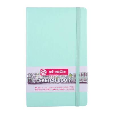 Talens Art Creation Sketchbook Sert Kapak Eskiz Defteri 140 gr 13x21 cm 80 yp FRESH MINT - 1