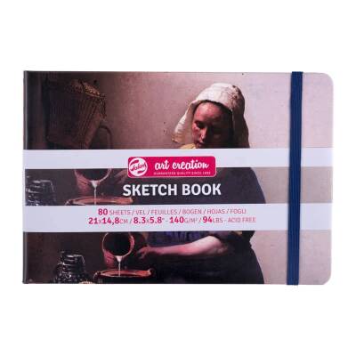 Talens Art Creation Sketchbook Sert Kapak Eskiz Defteri 140 gr 21x14,8 cm 80 yp Milkmaid - 1