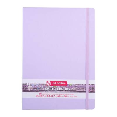 Talens Art Creation Sketchbook Sert Kapak Eskiz Defteri 140 gr 21x29,7 cm 80 yp PASTEL VIOLET - 1