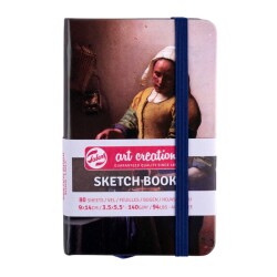 Talens Art Creation Sketchbook Sert Kapak Eskiz Defteri 140 gr 9x14 cm 80 yp Milkmaid - 1