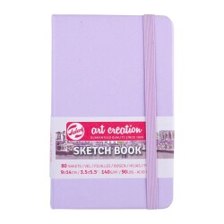 Talens Art Creation Sketchbook Sert Kapak Eskiz Defteri 140 gr 9x14 cm 80 yp PASTEL VIOLET - 1