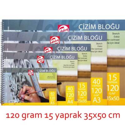 Talens Çizim Bloğu 120 gr 15 yp 35x50 cm. - 1