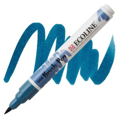 Talens Ecoline Brush Pen Fırça Uçlu Kalem 508 Prussian Blue - 1