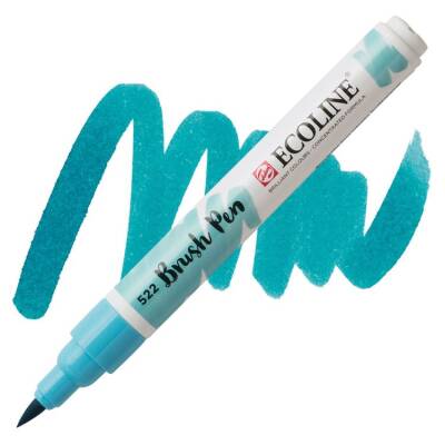 Talens Ecoline Brush Pen Fırça Uçlu Kalem 522 Turquoise Blue - 1