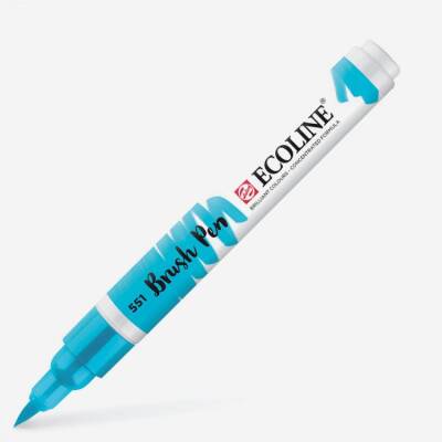 Talens Ecoline Brush Pen Fırça Uçlu Kalem 551 Sky Blue Light - 1