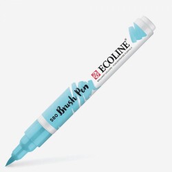 Talens Ecoline Brush Pen Fırça Uçlu Kalem 580 Pastel Blue - 1