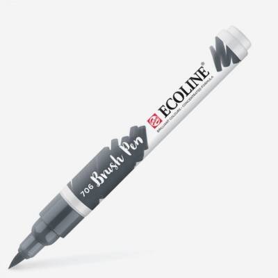 Talens Ecoline Brush Pen Fırça Uçlu Kalem 706 Deep Grey - 1