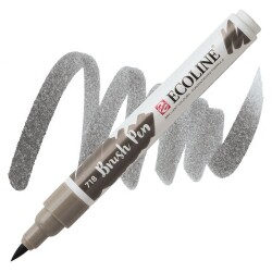 Talens Ecoline Brush Pen Fırça Uçlu Kalem 718 Warm Grey - 1