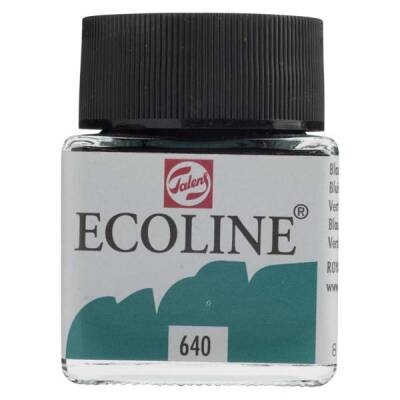 Talens Ecoline Sıvı Suluboya 30 ml. 640 Bluish Green - 1