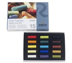 Talens Rembrandt Soft Pastel Boya 15 Renk Yarım Boy - 1