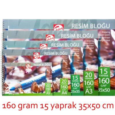 Talens Resim Bloğu 160 gr 15 yp 35x50 cm - 1