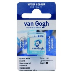 Talens Van Gogh 1/2 Tablet Sulu Boya 106 Opaque White - 1