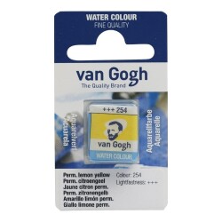 Talens Van Gogh 1/2 Tablet Sulu Boya 254 Permanent Lemon Yellow - 1