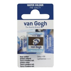 Talens Van Gogh 1/2 Tablet Sulu Boya 408 Raw Umber - 1