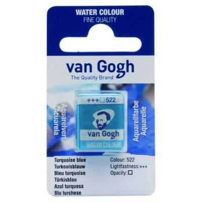 Talens Van Gogh 1/2 Tablet Sulu Boya 522 Turquoise Blue - 1