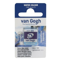 Talens Van Gogh 1/2 Tablet Sulu Boya 568 Permanent Blue Violet - 1