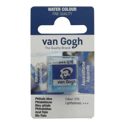 Talens Van Gogh 1/2 Tablet Sulu Boya 570 Phthalo Blue - 1