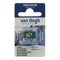 Talens Van Gogh 1/2 Tablet Sulu Boya 616 Viridian - 1