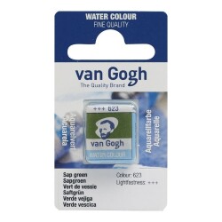 Talens Van Gogh 1/2 Tablet Sulu Boya 623 Sap Green - 1