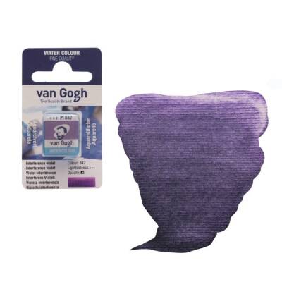 Talens Van Gogh 1/2 Tablet Sulu Boya 847 Interference Violet - 1